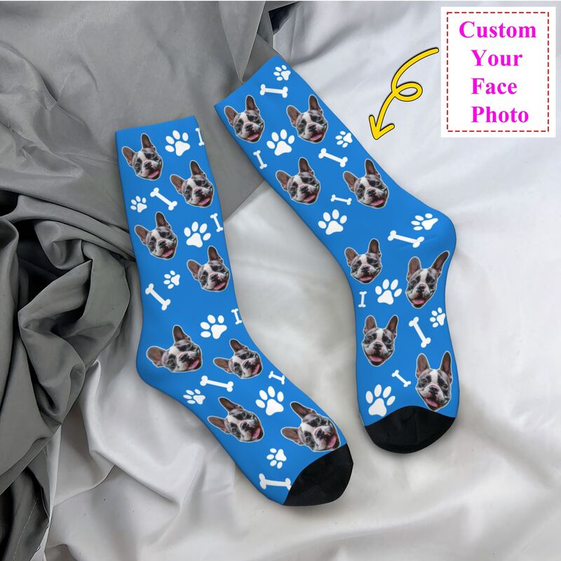 Dress Sock Men - Calcetines de vestir para perros personalizados