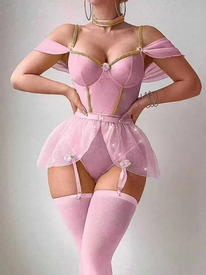 Fishnet Stocking Women - Bodysuits sexys y brillantes de una